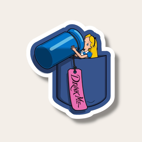 Drink Me Tekli Sticker