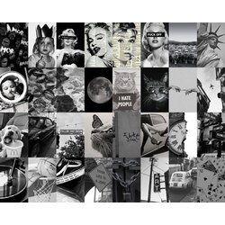 Black and White Scrapbook Kağıt Seti (32 adet)