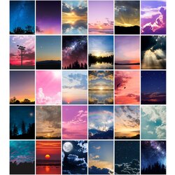 Sky Scrapbook Kağıt Seti (30 adet)
