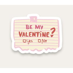 Be My Valentine Tekli Sticker