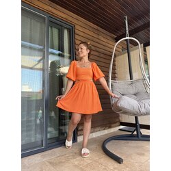 Bel Pencere Detaylı Elbise 