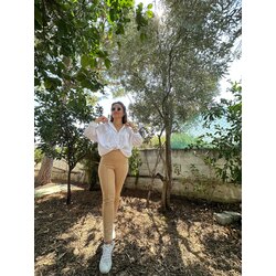 Dilvin Camel / Toparlayıcı Yüksel Bel Tayt 