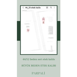 44/52 beden etek kalıbı.  
