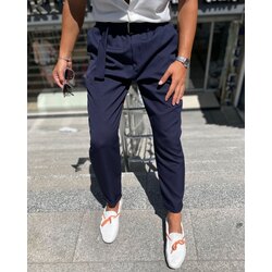 KENDİNDEN TOKALI DUBLE PAÇA LACİ PANTOLON