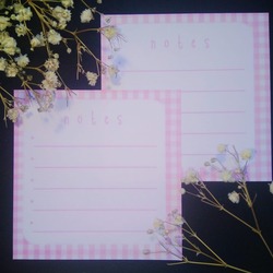 10lu pembe notepad seti
