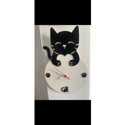 kedi figürlü saat 