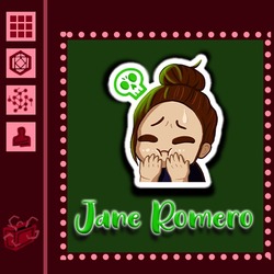 Jane Romero Sticker
