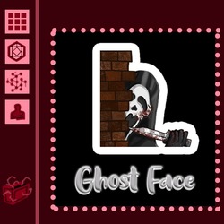 Ghost Face Sticker