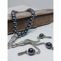 DOĞAL HEMATİT TAŞI ÖZEL KUTULU TESBİH 