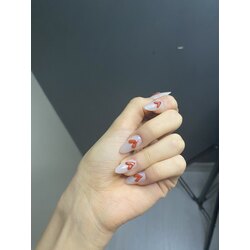 Valentine’s day temalı takma tırnak 