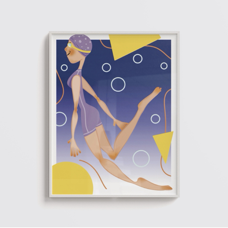 Swimmer Poster