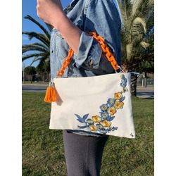 Citrus Blue Clutch
