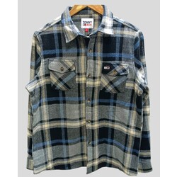 Tommy Jeans Lacivert Oduncu Gömlek