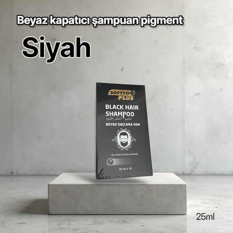 Black Hair Shampoo 10x25ml