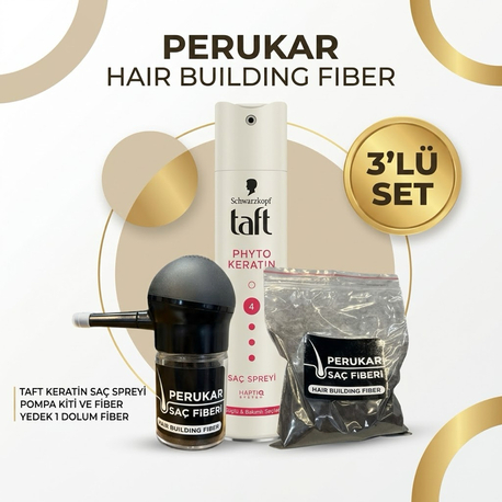 PERUKAR SAÇ FİBERİ 3 LÜ SET