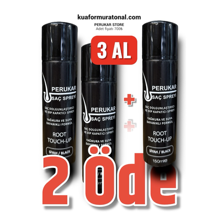 3 AL 2 ÖDE PERUKAR SAÇ SPREYİ Root Touch-Up