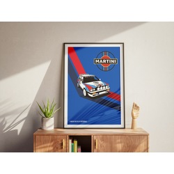 Lancıa Delta HF Integrale Tablo (40x55cm)