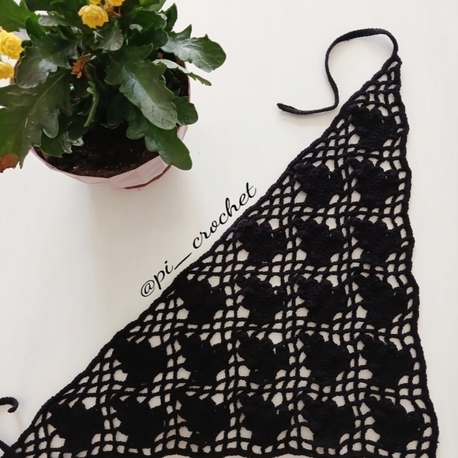 Kozalak desenli bandana
