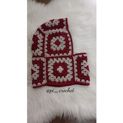 bordo & gri balaclava