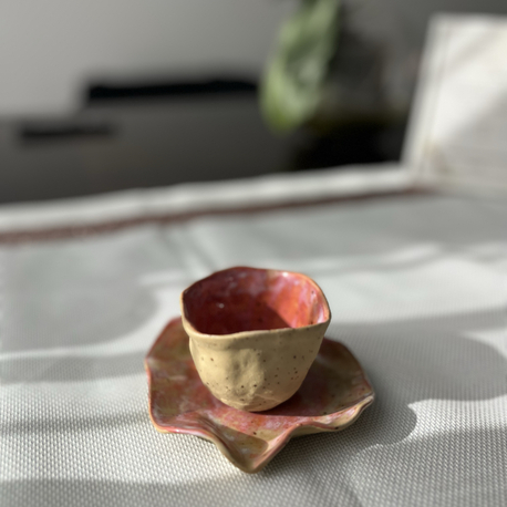Terra Rose Fincan ve Tabağı