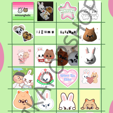 Skz Minsung 24'lü Sticker