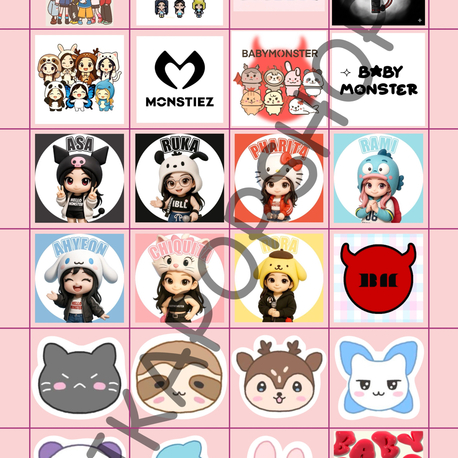 Babymonster 24'lü Sticker Set