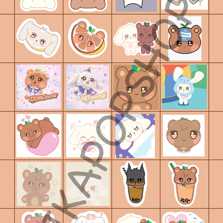 Ateez JongSang 24'lü Sticker