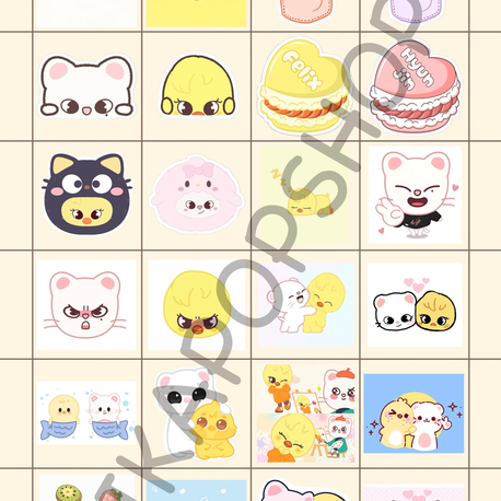 Skz Hyunlix 24'lü Sticker 