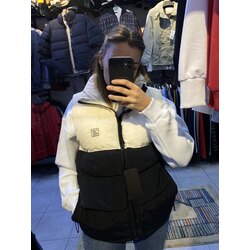 Parçalı yelek siyah
