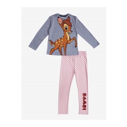 Bambi kız çocuk pijama takımı