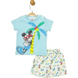 Mickey mouse erkek çocuk şortlu takım