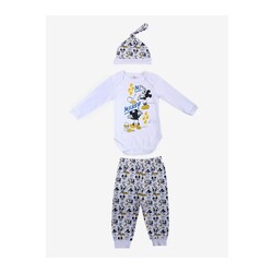 Mickey mouse üçlü bebek takımı 