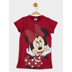Minnie mouse lisanslı kız çocuk elbise