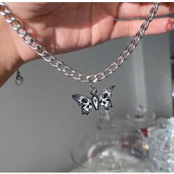 kelebek haç choker 
