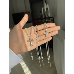 su yolu haç choker 