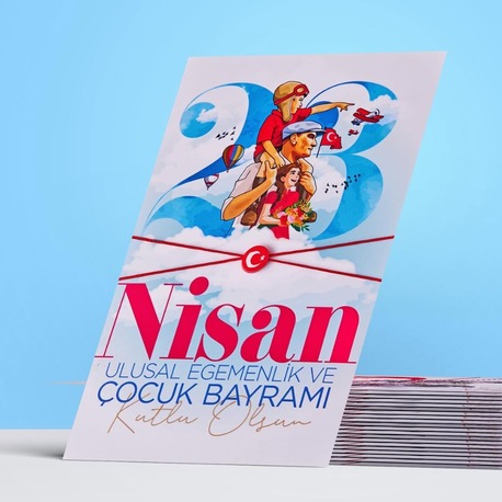 23 Nisan Bileklik Kart-Ay Yıldız
