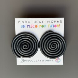 Mother Earth Pachamama Studs - Glitter Deep Green
