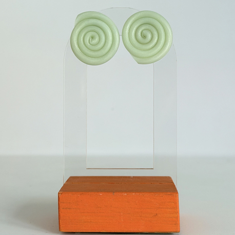 Mother Earth Pachamama Studs - Pearl Mint