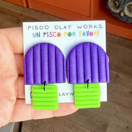 Colour Block Dangles