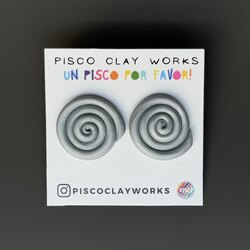 Mother Earth Pachamama Studs - Silver
