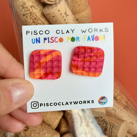 Pixie Cuadrado Midi Neon Waffle