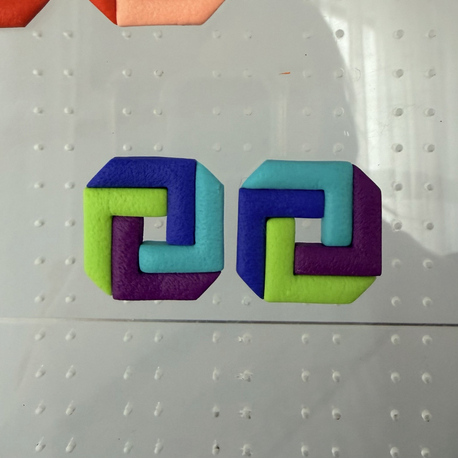 Braided Cuadrado Midi ColourBlock