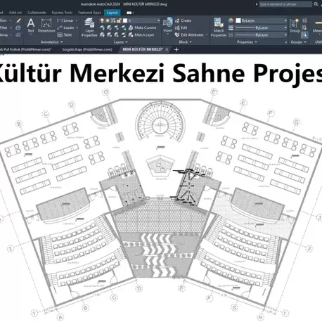 Kültür Merkezi Sahne Projesi (DWG)