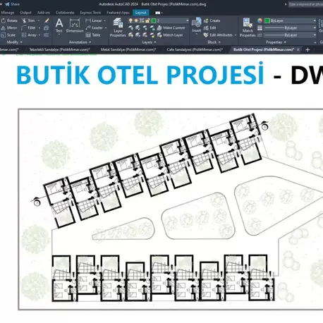 Butik Otel Projesi (DWG İNDİR)