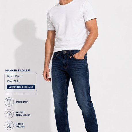 RİVER İSLAND  ERKEK KOT PANTOLON 