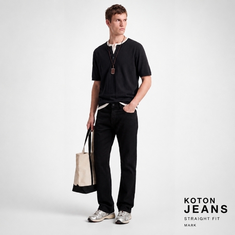 Normal Bel Pamuklu Straight Fit Jean Pantolon - Mark Jean

