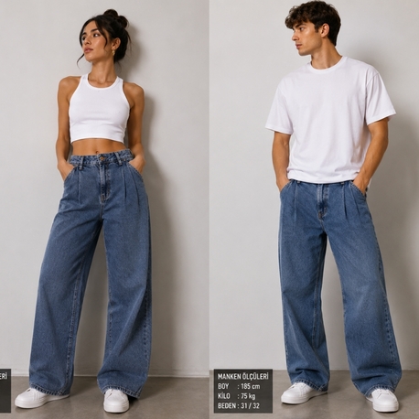 UNISEX WIDE LEG BAGY JEAN 333
