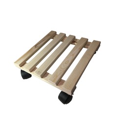 Plania Ahşap Saksı Damacana Tüp Altlığı 29x29x4