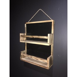 Plania Ahşap  Halatlı Baharatlık Raf 40 cm