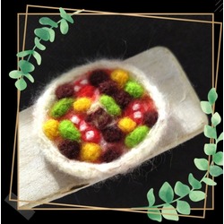 PİZZA FİGÜR /   NEEDLE FELTED PIZZA FIGURE